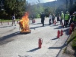ELEKTRİK AKIMI - Belediye Personeli Yangın Tatbikatında Terledi