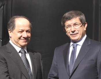 Davutoğlu, Barzani ile bir araya geldi