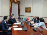 KAZAKISTAN CUMHURBAŞKANı - Kazakistan Meclis Başkanı, Türkiye'nin Astana Büyükelçisi Ülker’i Kabul Etti