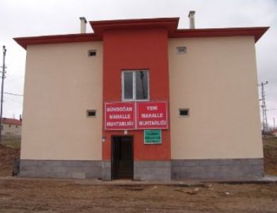 Mahzemin Mahallesi'ne İki Muhtar Evi Yapıldı