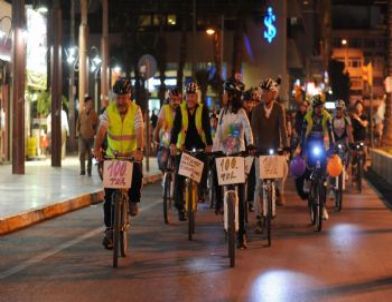 Bisikletçilerin 100'üncü Turu Başkan Akaydın İle