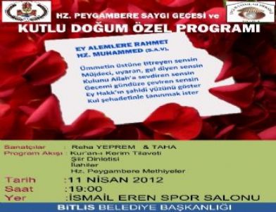 Bitlis'te, Kutlu Doğum Hazırlığı