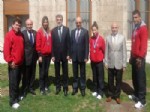 İSMAİL TAMER - Wushu Şampiyonları Başbakanla Görüştü - Ankara
