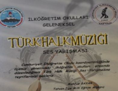 Tatvan’da Türk Halk Müziği Ses Yarışması Düzenlenecek