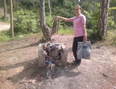 Alaplı Kız ve Teknik Meslek Lisesinden Çevre Temizliği