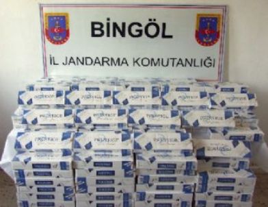 Bingöl'de 3 Bin Paket Kaçak Sigara Ele Geçirildi
