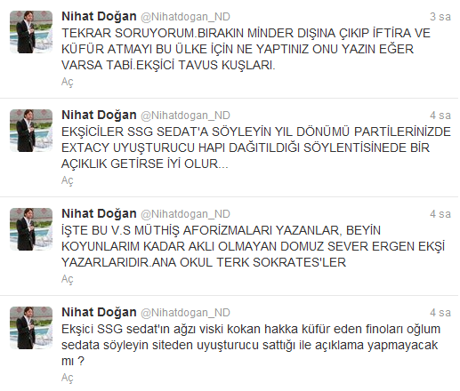 Nihat Doğan Ekşi Sözlüğe Karşı