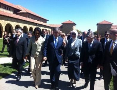 Gül Çiftini Stanford Üniversitesi'nde Condoleezza Rice Karşıladı