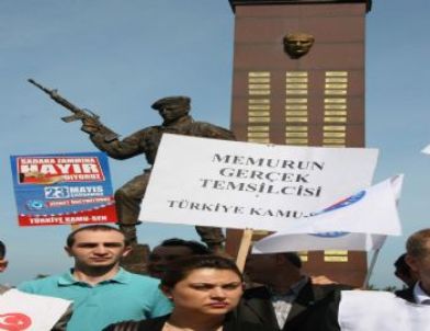 Zonguldak’ta İki Bin Memur Eylem Yaptı