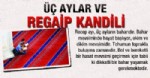 KANDIL GECESI - Regaip Kandili'nde, Ne Yapmalıyız ?