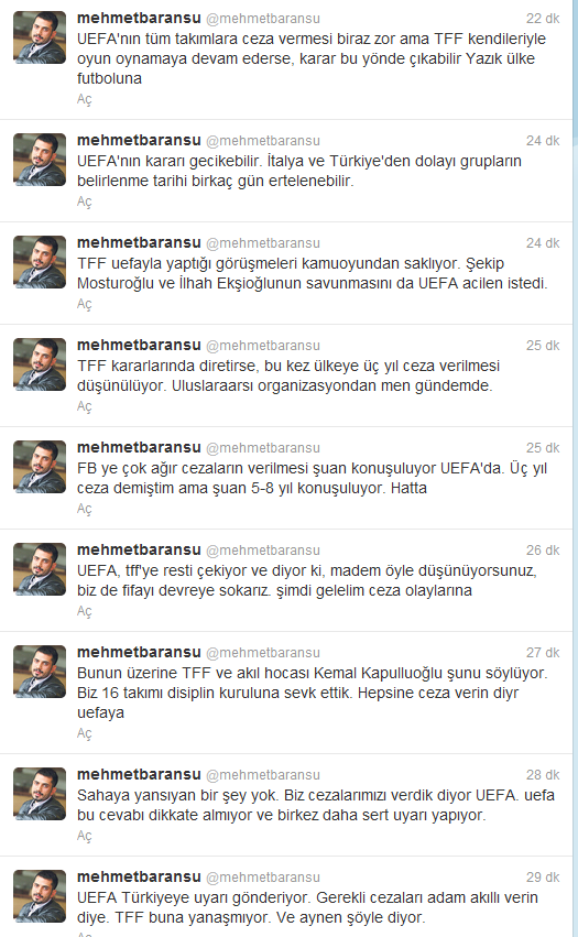 Mehmet Baransu: 'Galatasaray UEFA Kararını Bekliyor'