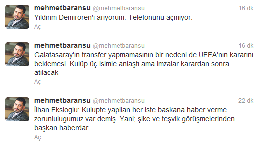 Mehmet Baransu: 'Galatasaray UEFA Kararını Bekliyor'