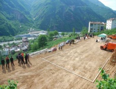 Giresun’un Doğankent İlçesinde Afet Konutlarının Temeli Atıldı