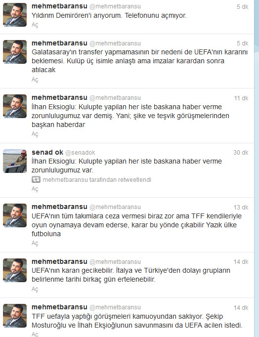 Mehmet Baransu'dan UEFA Kararları Hakkında Şok İddia