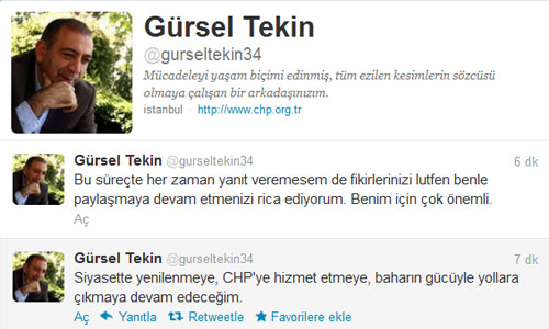 İlk açıklama Twitter'dan...