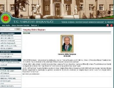 Yargıtay'ın İnternet Sitesinde Başkanlık Değişimi