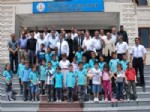 BERDAN MARDİNİ - Savur'lu İşadamı Ailesinin Yaptırdığı Okulda İncelemelerde Bulundu