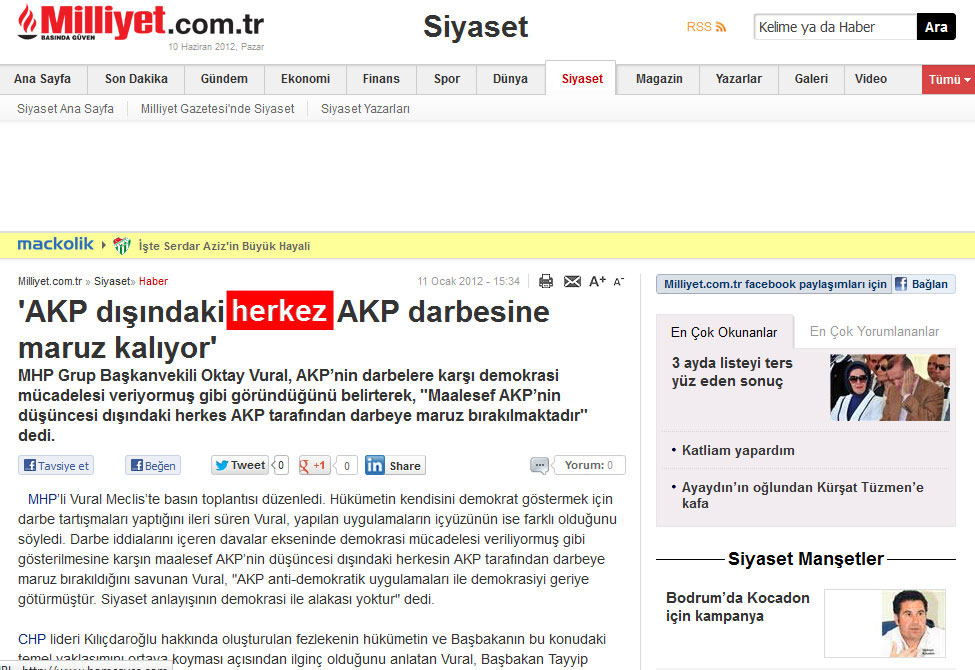 Milliyet İnternet Portalı Kendi Kazdığı Kuyuya Kendi Düştü