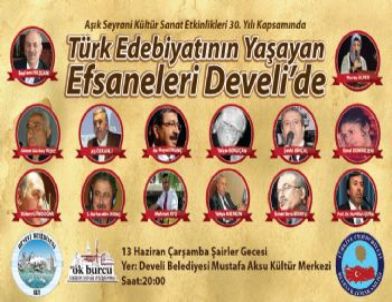 Türk Edebiyatı’nın Yaşayan Efsaneleri Develi’de Buluşacak