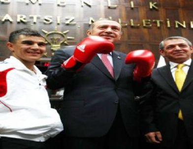 Büyükşehirli Boksörler, Başbakan Erdoğan’a Eldiven Taktı