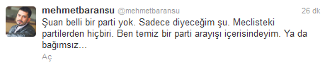 Mehmet Baransu Siyasete Atılıyor