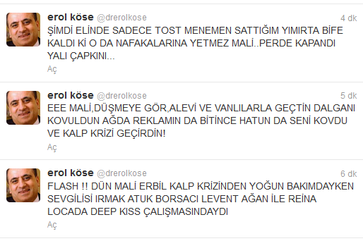 Erol Köse MALİ'ye Patladı