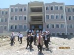 HÜSEYIN ÖNER - Protokolden Anadolu Öğretmen Lisesi İnşaatına Ziyaret