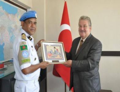 Unıfıl Gemi Komutanından Vali Vekili Serimer’e Ziyaret