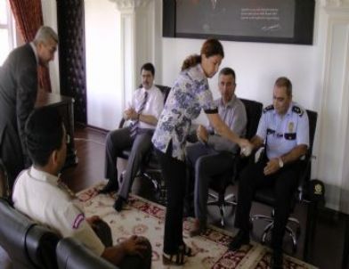 Vali Vasip Şahin Akçakoca'da Veda Ziyaretlerinde Bulundu