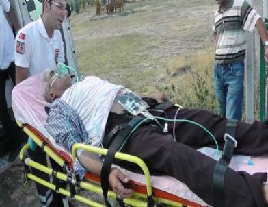 Kalp Krizi Geçiren Hastaya Helikopter Ambulans