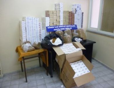Gönen'de 5 Bin Paket Kaçak Sigara Ele Geçirildi