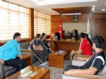 DOĞAN ÜRGÜP - Türkiye Şampiyonu Bedensel Engelli Halterciler Doğan Ürgüp’ü Ziyaret Etti