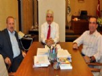 ABDULLAH OKUTUCU - Muttalip Eski Belediye Başkanı Okutucu'dan Başkan Sakallı'ya Ziyaret