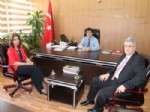 BEKİR AKSOY - Ulusal Ajans Proje Uzmanlarından Milli Eğitim Müdürü Aksoy’a Ziyaret