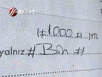 O makbuzu Beyaz Haber ele geçirdi