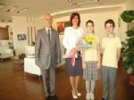 MUSTAFA ÇETIN - Öğrenciler 2012 -2013 Eğitim ve Öğretim Yılının İlk Gününde Başkan Çerçioğlu’nu Ziyaret Etti
