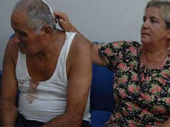 Yaşlı adamı tekme tokat dövüp kaçtı