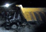 Ağrı'da Şantiye Basan Teröristler 11 Aracı Yaktı