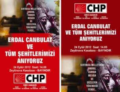 CHP İzmir Teşkilatı, Bayındır'ın Zeytinova Beldesi'nde Şehitleri Anacak