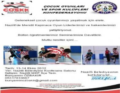 Nazilli’de Mendil Kapmaca Oyun Liderliği ve Hakemlik Semineri