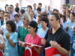 SEFILLER - Sağlıkçılar Şehitlere Dua Edip İstiklâl Marşı Okuyarak Mesaiye Başladı