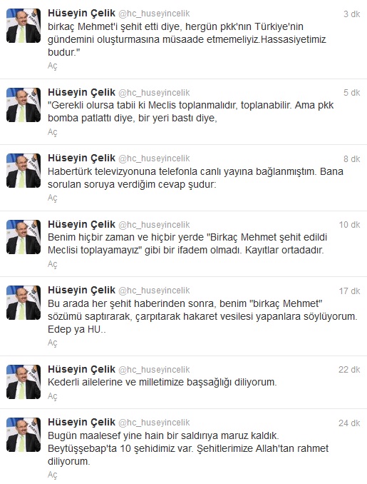 Hüseyin Çelik: Edep ya hu