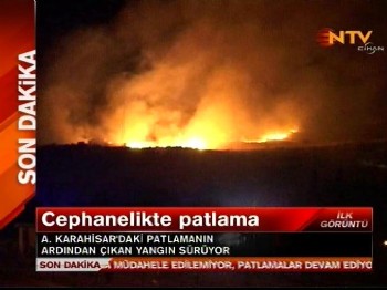 Askeri cephanelikte patlama: 25 şehit