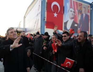 Cumhurbaşkanı Gül, Afyonkarahisar'da Mermer Makinesi Üretim Tesisini Ziyaret Etti