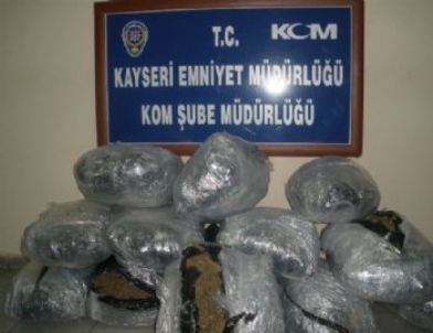 Kayseri'de 70 Kilo Esrar Ele Geçirildi