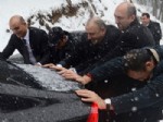 SAFFET SANCAKLı - Araçları kayan MHP'li vekiller zor anlar yaşadı
