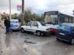 BELEDIYE OTOBÜSÜ - İzmir’de Zincirleme Trafik Kazası: 3 Yaralı