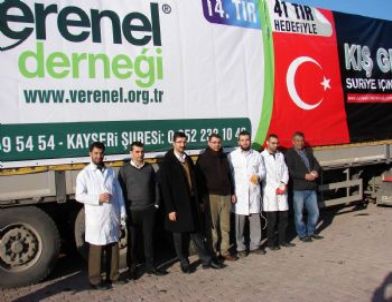 Verenel Derneği Kayseri Şubesinden Suriyeye 50 Ton Un Yardımı