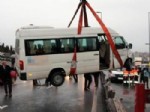 D 100 KARAYOLU - Bariyerleri aştı, metrobüse çarptı