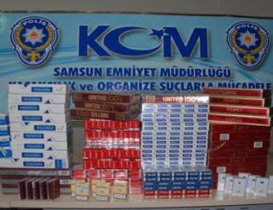 Samsun'da 520 Paket Kaçak Sigara Ele Geçti